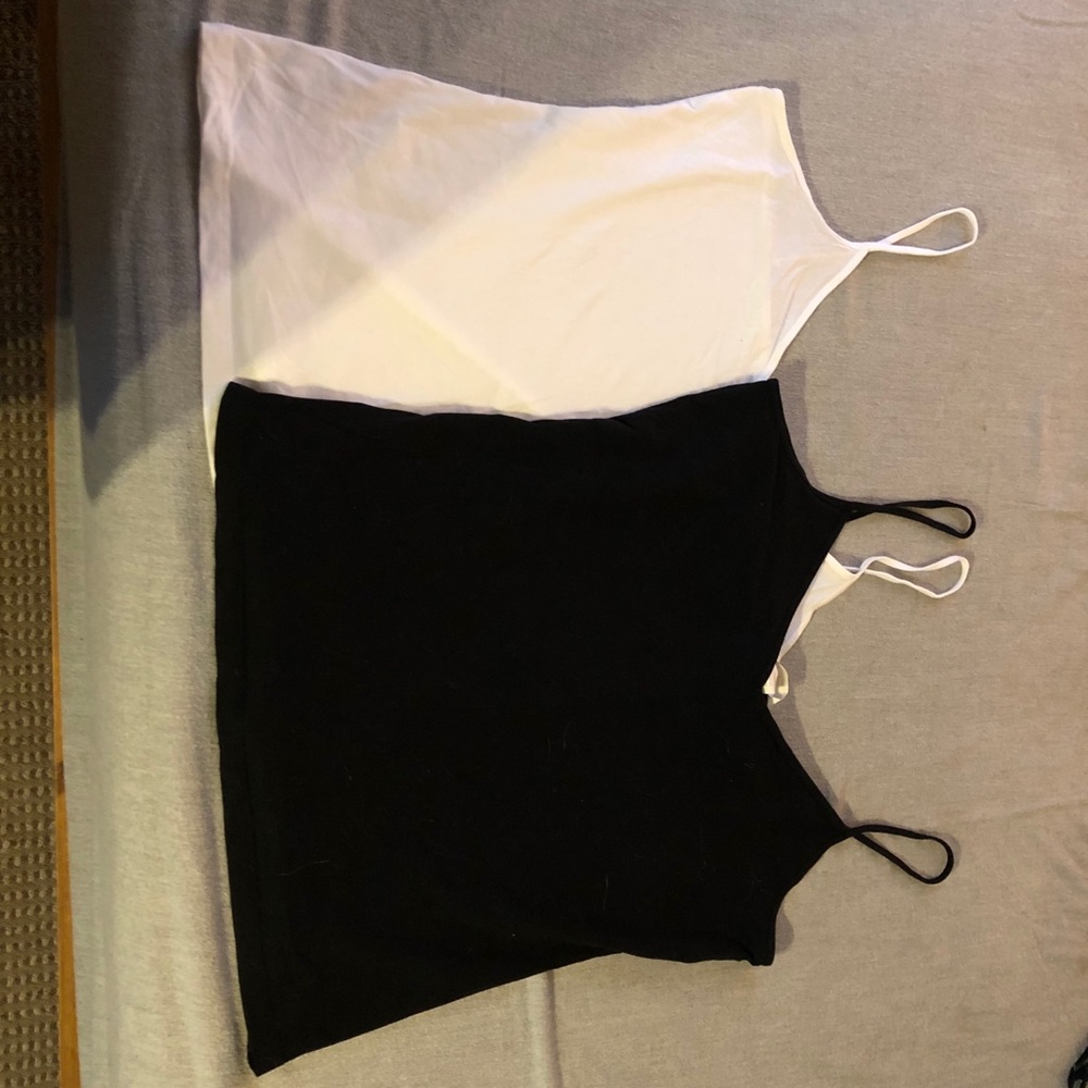 Bundle! Basic black and white tanks